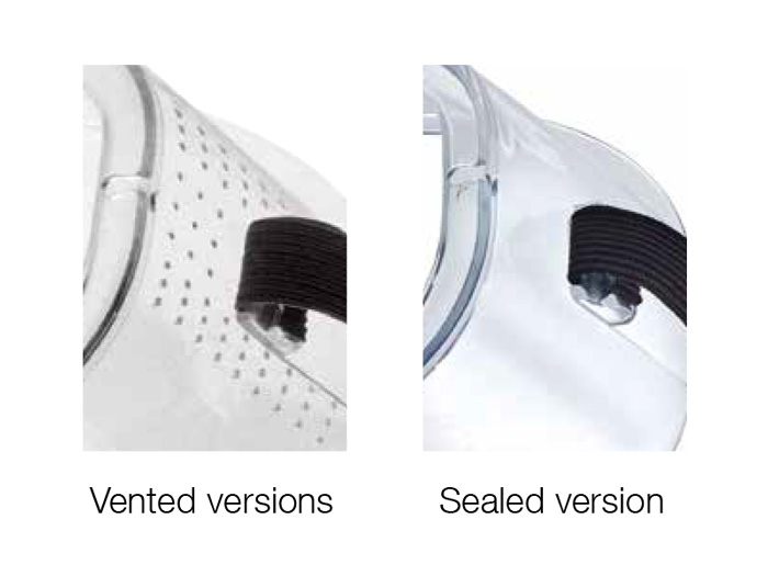 BL15-opzioni BL15 occhiali sicurezza opzioni ventilati stagni