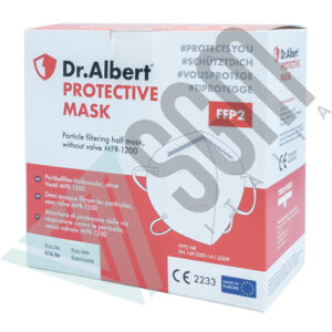 dr albert ffp2 medical protective mask 10 mascherine bianche