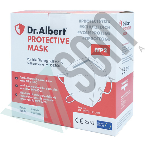 Dr.Albert-Ita dr albert ffp2 medical protective mask 10 mascherine bianche